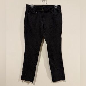 White House Black Market Womens Slim Leg Black Pants Size 4R